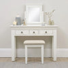 Velvora Home — Chantilly White 3-Drawer Dressing Table
