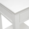 Velvora Home — Chantilly Warm White Narrow Bedside Table