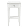 Velvora Home — Chantilly Warm White Narrow Bedside Table