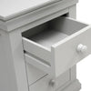 Velvora Home — Chantilly Pebble Grey 3-Drawer Bedside Table