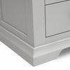 Velvora Home — Chantilly Pebble Grey 3-Drawer Bedside Table