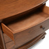 Velvora Home — Winchcombe Dark Oak Wide 3-Drawer Bedside Table