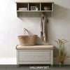 Chester Dove Grey Hallway Boot Bench Set — Velvora Home