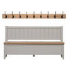 Velvora Home — Chester Monks Bench with 9-Hook Rack